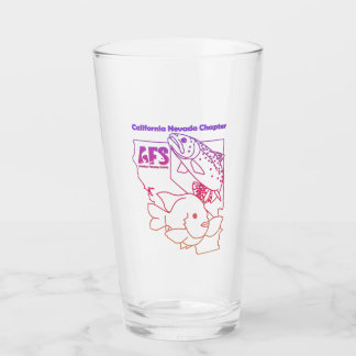 Copo De Pint Cal-Neva AFS cor-de-rosa e vidro roxo Tumbler