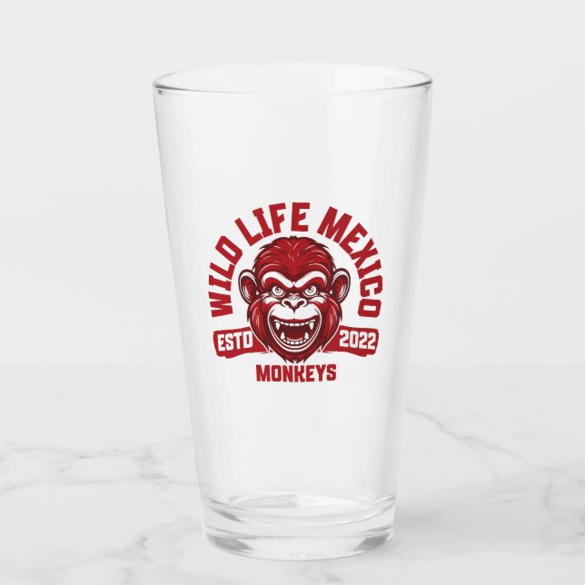 Copo De Pint Calakmul Monkeys aus Mexikos Dschungel (Frente)