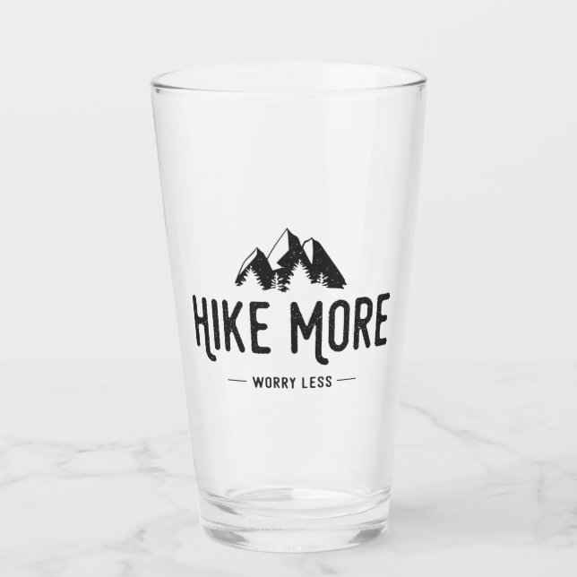 Copo De Pint Caminhe Mais Preocupada Menos (Frente)