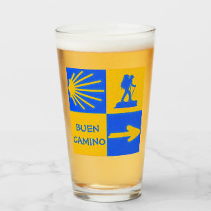 Copo De Pint Camino de Santiago Glass