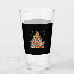 Copo De Pint Camisa Clássica Chihuahua Luzes de Natal Árvore de
