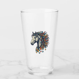 Copo De Pint Camisa Colorida Peça de Cavalo Vintage Engraving T