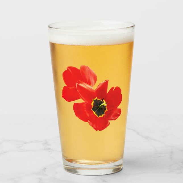 Copo De Pint Camisa De Flor, Camisa De Pimenta, Camisa Floral, (Frente (Preenchido))