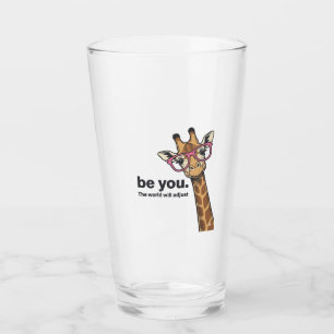 Copo De Pint Camisa de Gravura Vintage Girafa Engraçada seja vo