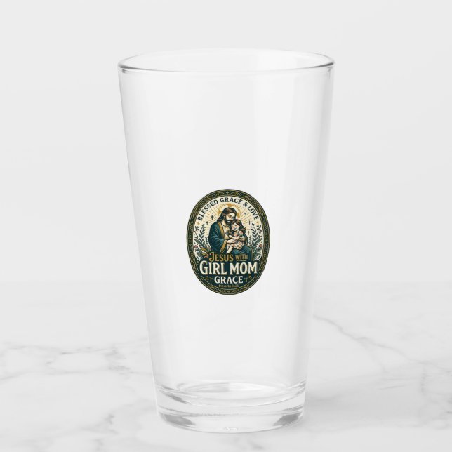 Copo De Pint Camisa de Identidades Micro Maternais de Jesus Fé  (Frente)