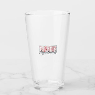 Copo De Pint Camisa de Tipografia do Departamento de Emergência