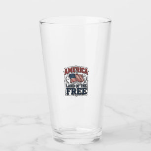 Copo De Pint Camisa Patriótica Vintage América Terra Dos Livres