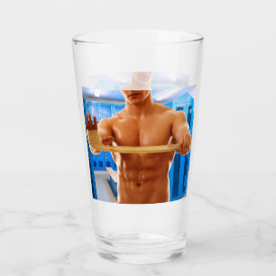 Copo De Pint Camisa SlipperyJoe do homem musculoso sem abs peit