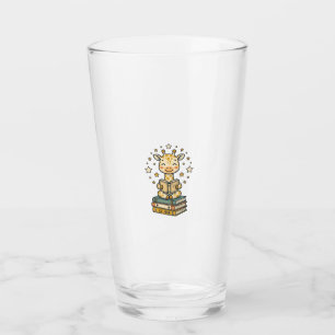 Copo De Pint Camisa Vintage de Girafa Leitora Fofa Amante de Li