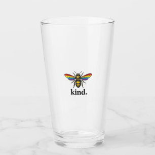 Copo De Pint Camisa Vintage Kind Bee Asa Arco-íris Design (2)_1