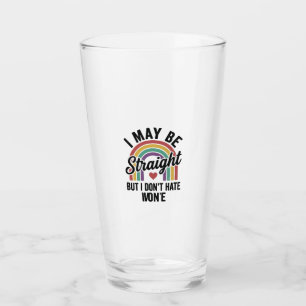 Copo De Pint Camisa Vintage Orgulho Arco-Íris Reto Mas Gentil_1