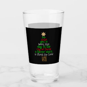 Copo De Pint Camisas de Árvore de Natal Cristão