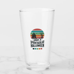 Copo De Pint Camiseta de Gravura Vintage de Halloween Espetacul