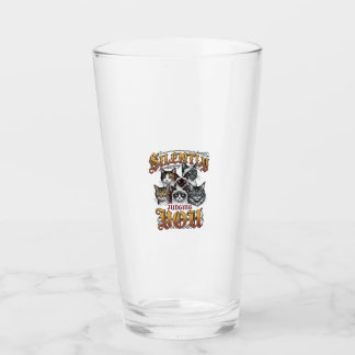 Copo De Pint Camiseta Gráfica de Gato Vintage Julgando Você Sil