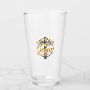 Copo De Pint Camiseta Jesus Cruz Tipografia Cristã Design_1