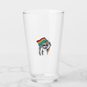Copo De Pint Camiseta Orgulho Sloth Vintage Engraving Design_1