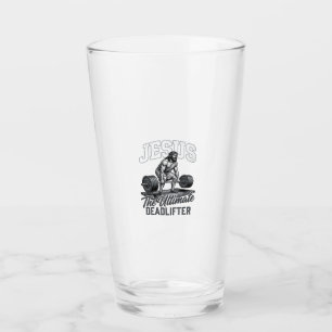 Copo De Pint Camiseta Vetorial Vintage Jesus Ultimate Deadlifte