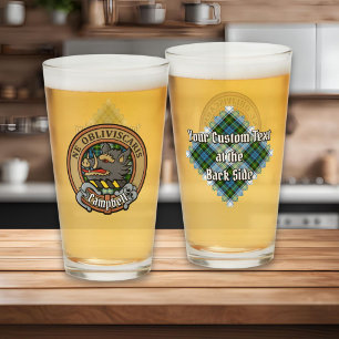 Copo De Pint Campbell Crest over Dress Tartan