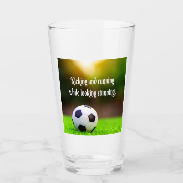 Copo De Pint Campo Verde Inspiracional Motivacional do Futebol (Frente)