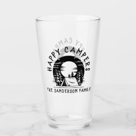 Copo De Pint Campos Felizes Nome da Família Acampamento Trip Bl