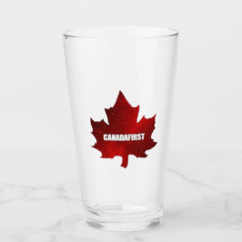 Copo De Pint Canadafirst Red Maple Leaf Glass