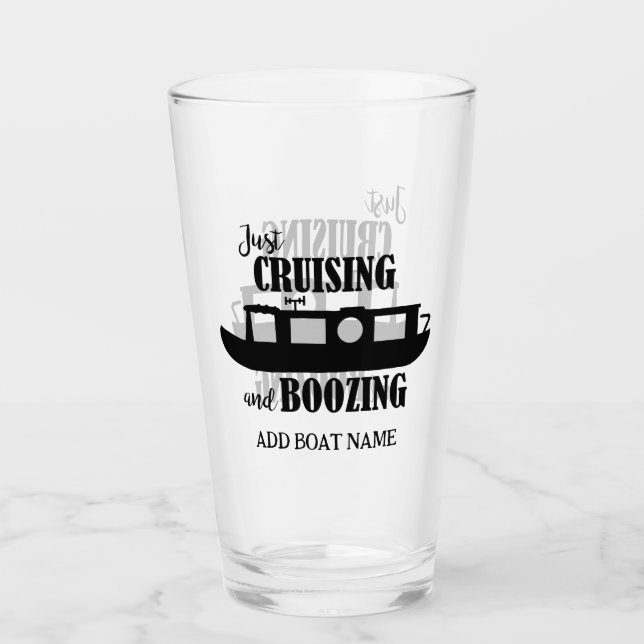Copo De Pint Canal Narrowboat Funny Drinking Quote (Frente)