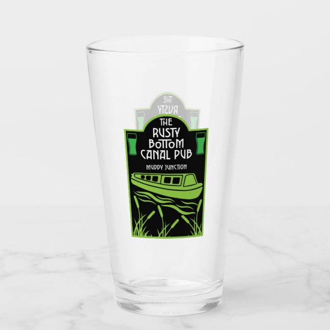 Copo De Pint Canal Pubs de Narrowboat (Frente)