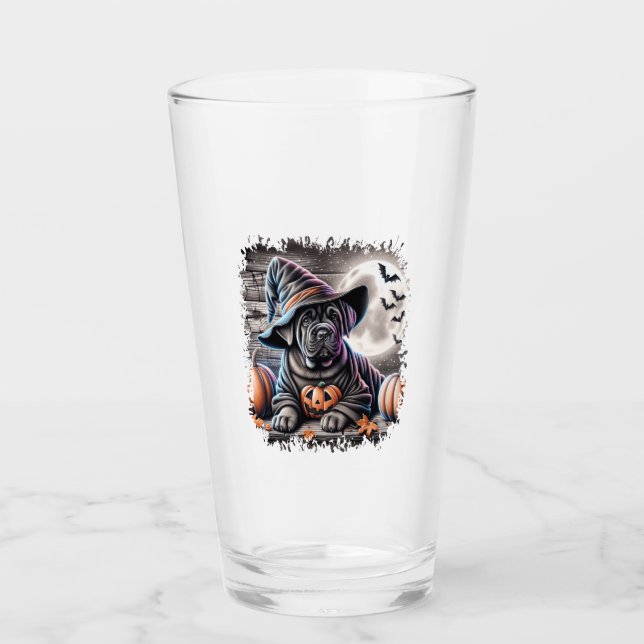 Copo De Pint Cane Corso Dog Halloween (Frente)