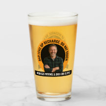 Caneca de Cerveja do Dia dos Pais Engraçada Foto P