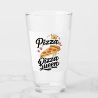 Caneca engraçada da Rainha da Pizza para mulheres