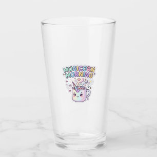 Copo De Pint Caneca Unicórnio Manhã Design Gráfico Zazzle Des