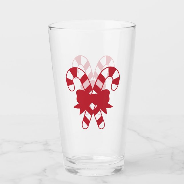 Copo De Pint Canes de doce com Arco (Frente)