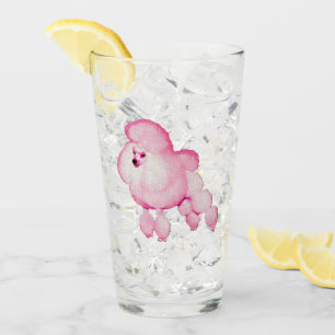 Copo De Pint Caniche cor-de-rosa retro