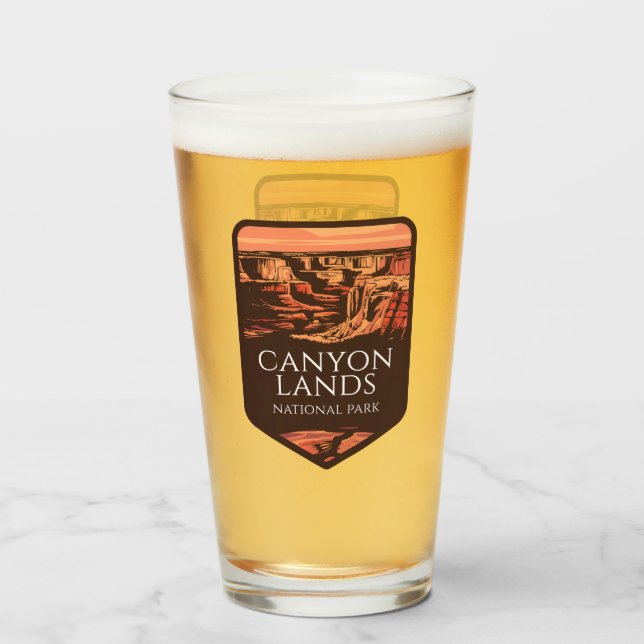 Copo De Pint Canyonlands National Park Sunset Emblem (Frente (Preenchido))