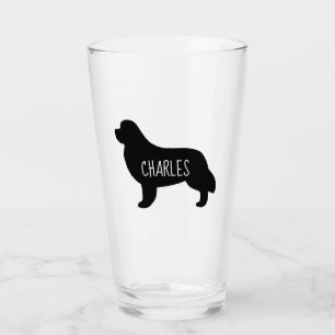 Copo De Pint Cão personalizado silhueta de Terra Nova