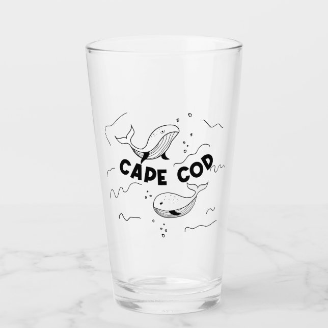 Copo De Pint Cape Cod Massachusetts Whales (Frente)