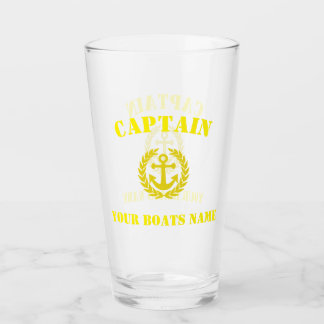 Copo De Pint Capitão e âncora de barco