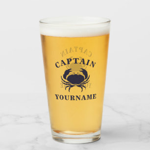 Copo De Pint Capitão Seu Nome É Vidro De Tumbler Náutico