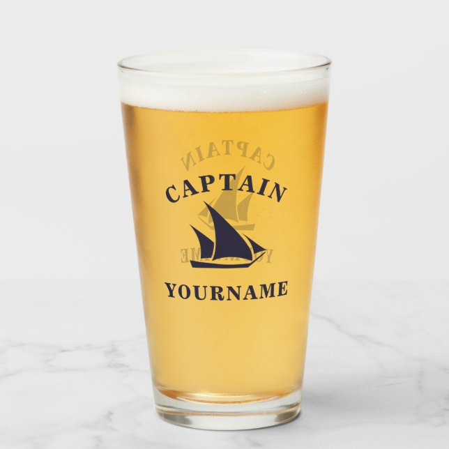 Copo De Pint Capitão, Seu Nome É Vidro Do Tumbler (Frente (Preenchido))