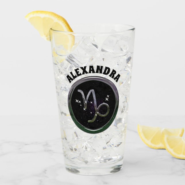 Copo De Pint Capricórnio Personalizado (Gelo frontal)