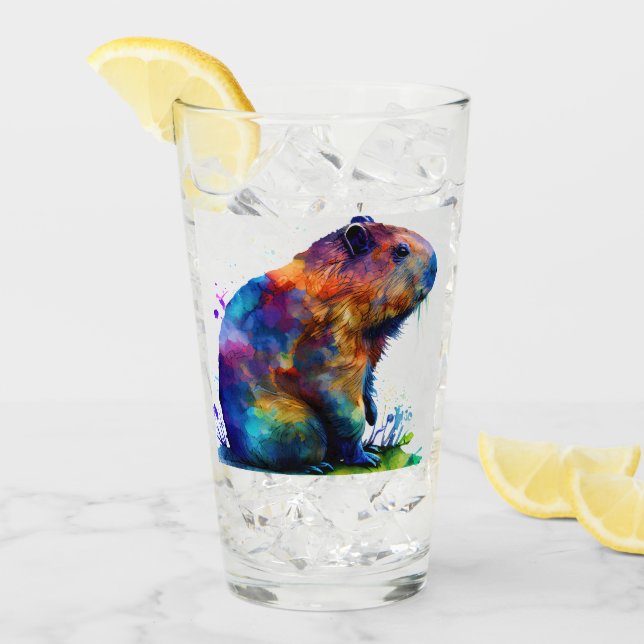 Copo De Pint Capybara Tumbler Wrap Sublime Designs (Gelo frontal)