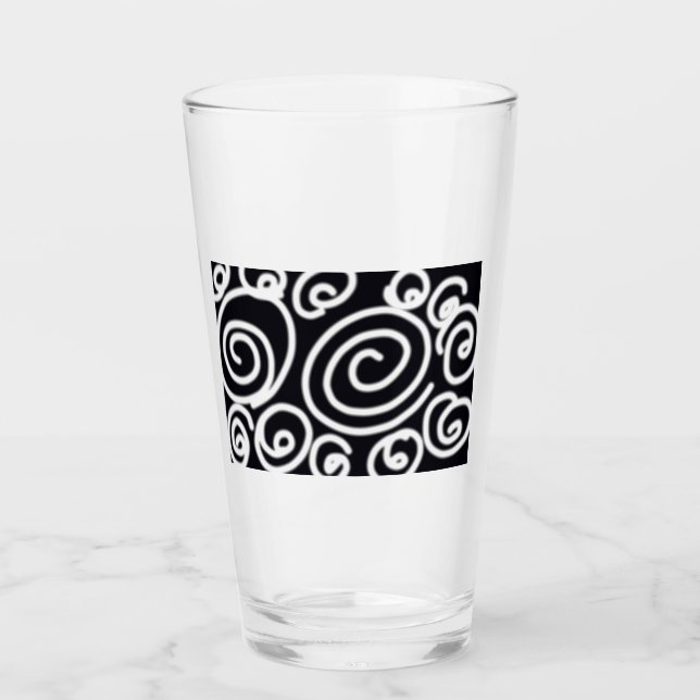 Copo De Pint caracóis brancos (Frente)