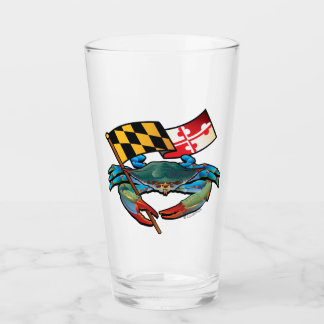 Copo De Pint Caranguejo Azul de Maryland com Sinalizador Crest