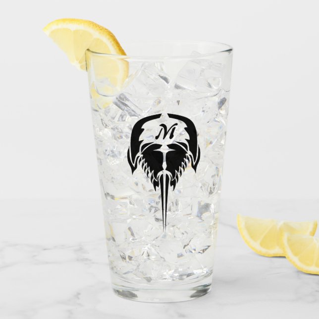 Copo De Pint Caranguejo ferradura no estilo da tatuagem tribal (Gelo frontal)