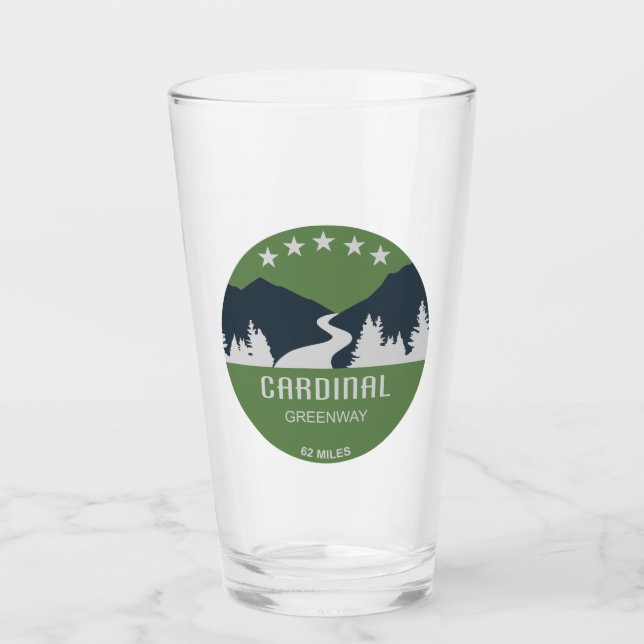 Copo De Pint Cardinal Greenway Indiana (Frente)