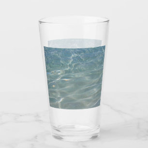 Copo De Pint Caribe Água Abstrato Natureza Azul