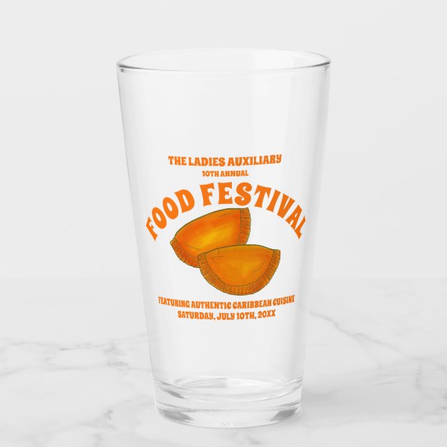 Copo De Pint Caribe de Festa de Comida de Carne de Bovino jamai (Frente)