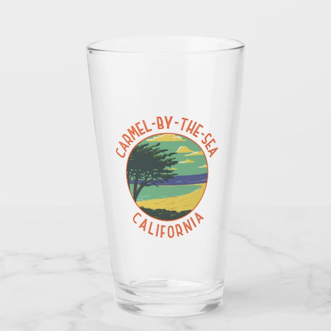 Copo De Pint Carmel-by-Sea California Retro Distress (Frente)