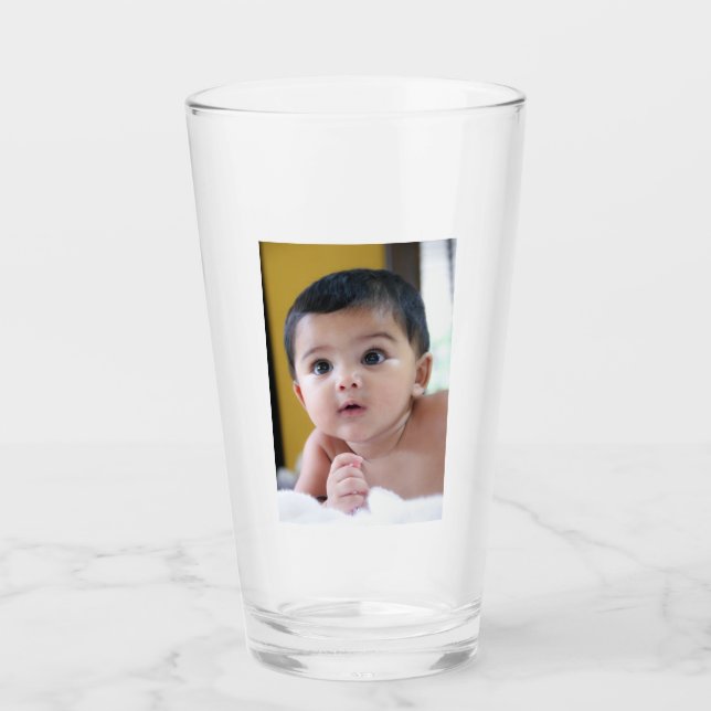 Copo De Pint Carregar a Foto Personalizada (Frente)
