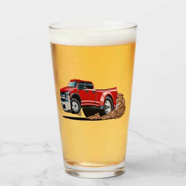 Copo De Pint Carro de desenho animado (Frente (Preenchido))